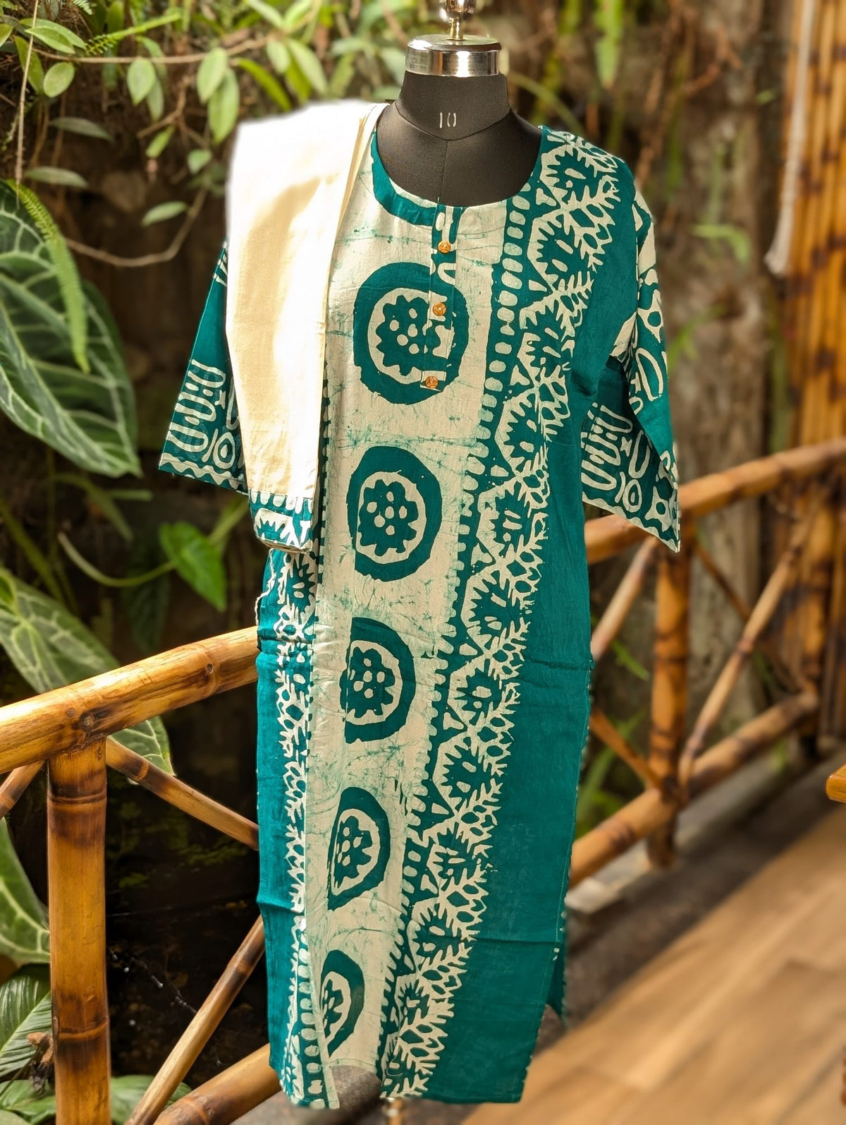 Cotton Badhik Print Kurta  2Pcs