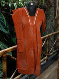 Cotton Brick Red Kurta