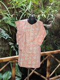 Cotton Peach&White Cordset