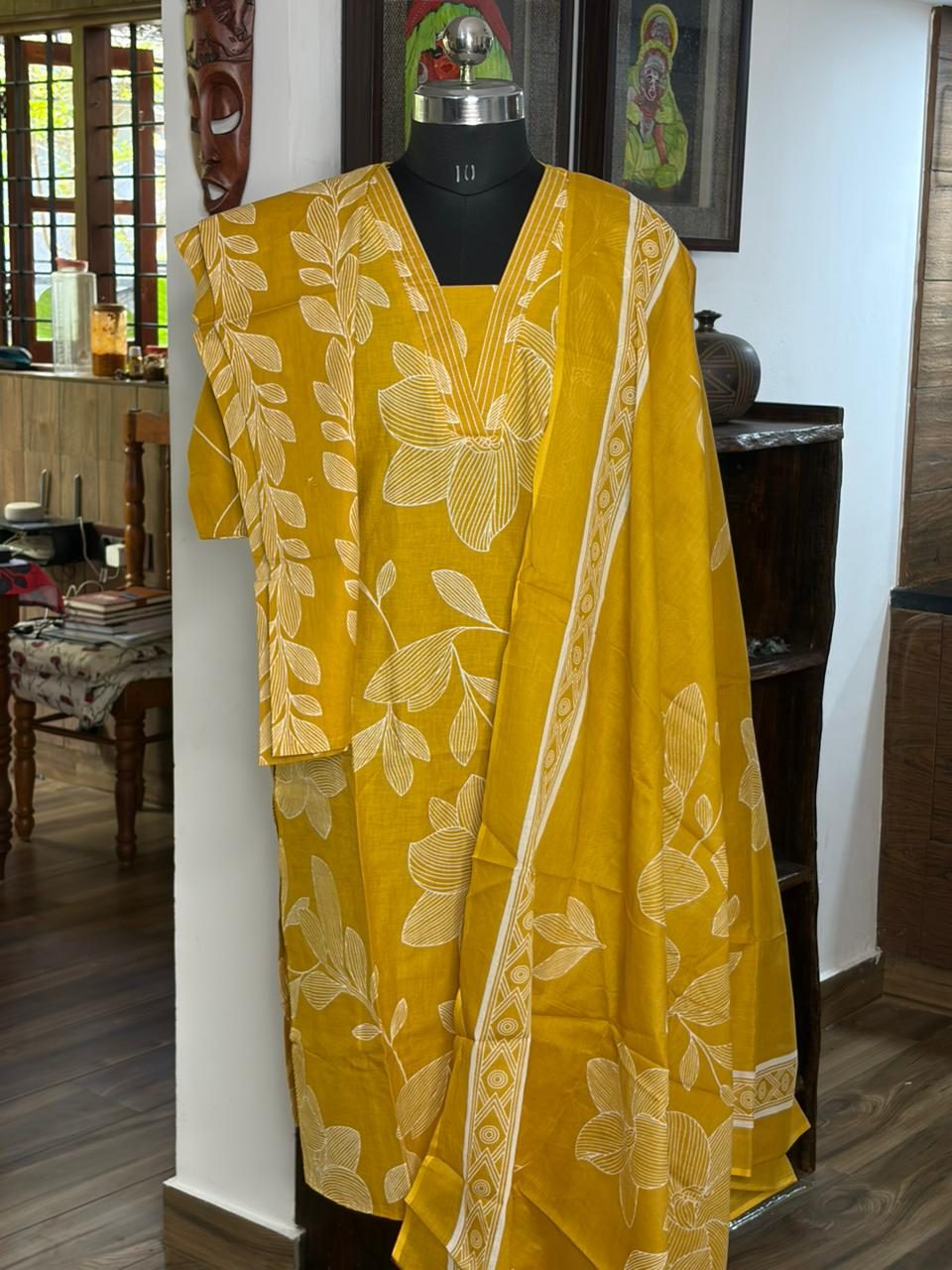 Cotton Mustard Yellow 3Pcs