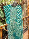 Green And White 3Pcs Cotton