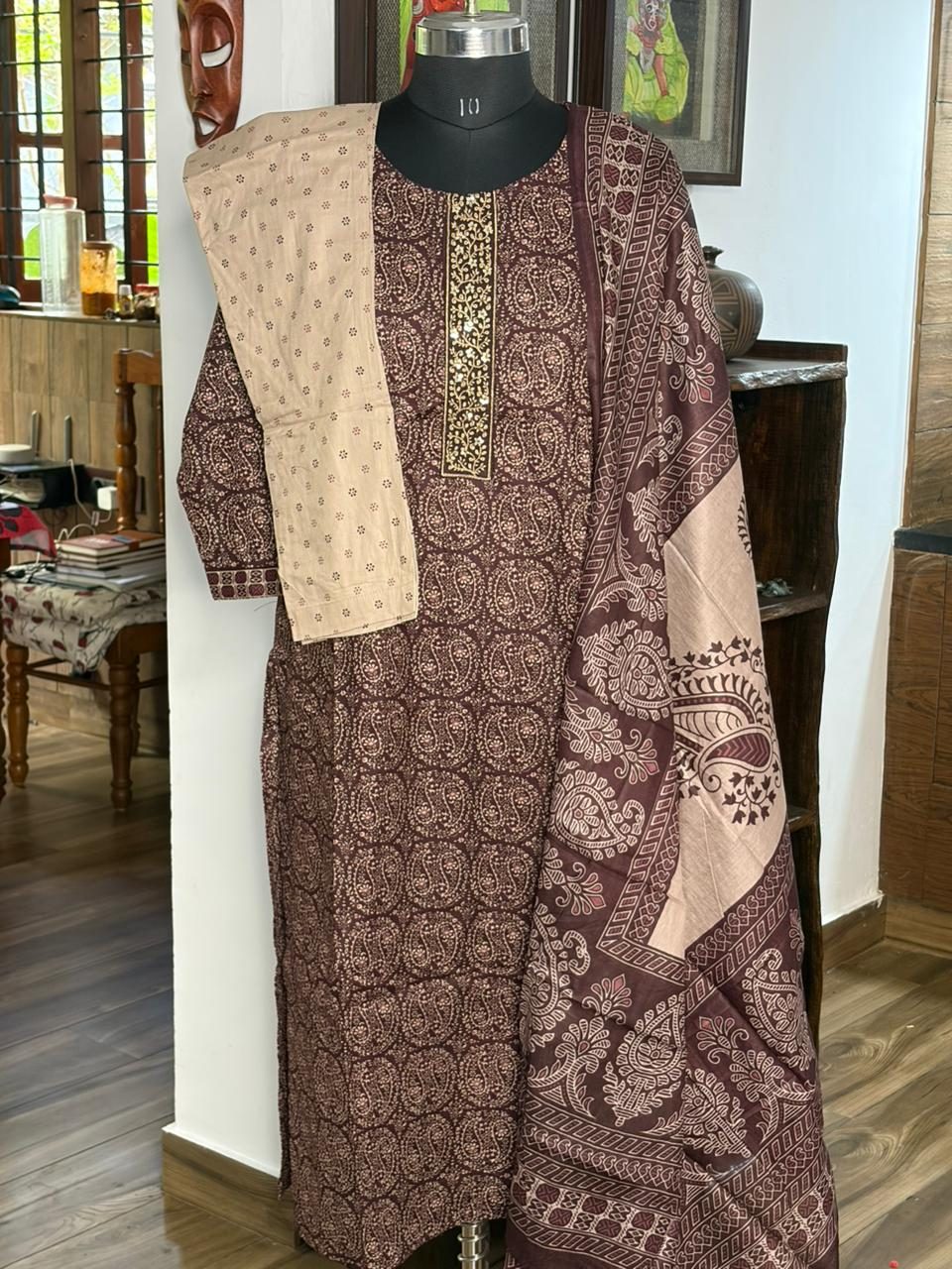 Pure Cotton Brown 3Pcs