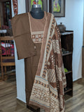 Brown With Printed Shawl