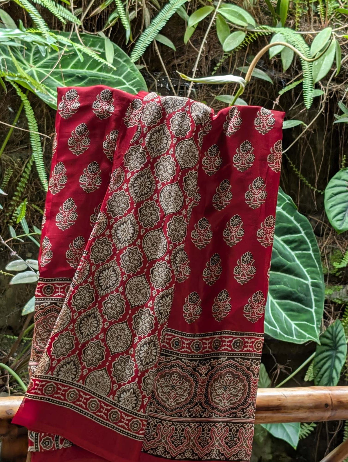 Ajrak Saree