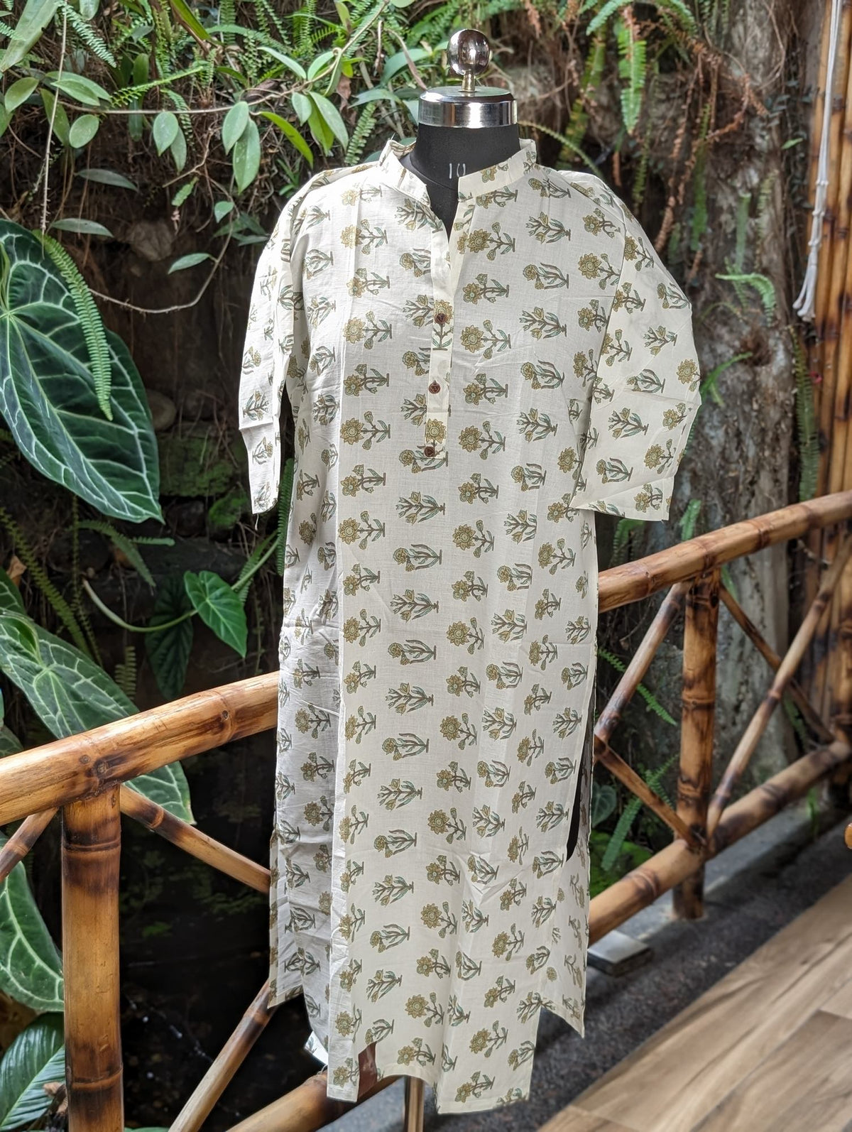 Cotton White Kurta