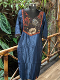 Mushroom Modal Kurta Navy Blue