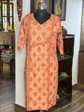 Cotton Peach Kurta