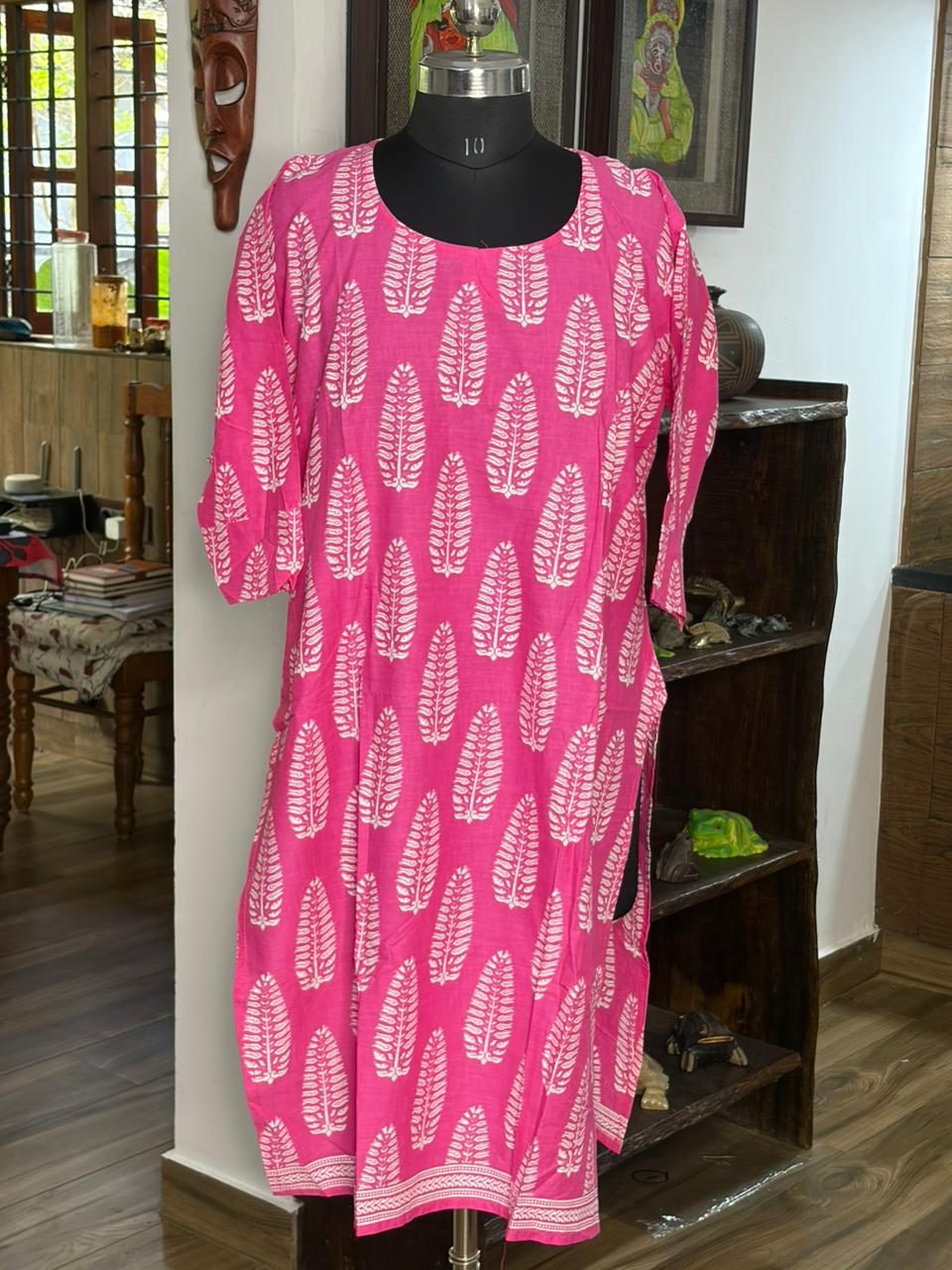 Cotton Pink&White With Bagruprint