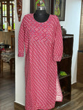 White With Beads Work