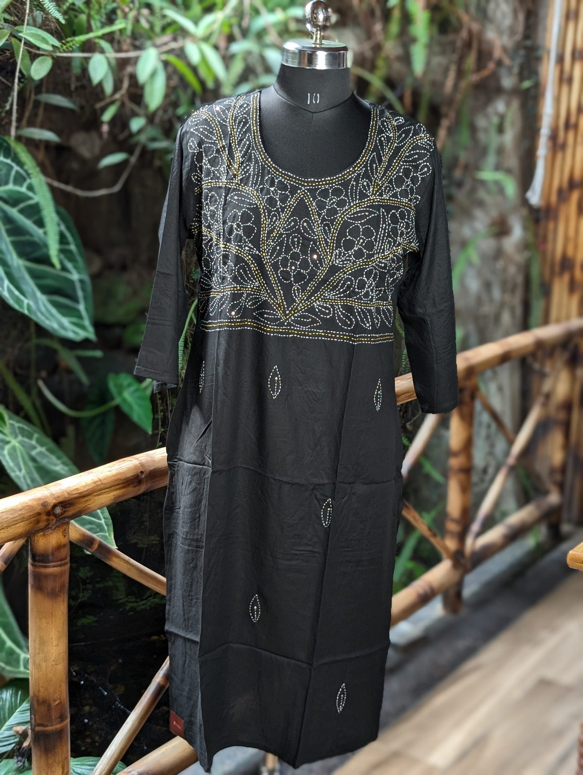 Bombayrayon Black With Kantha