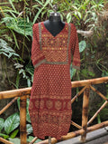 Cotton Maroon Kurti