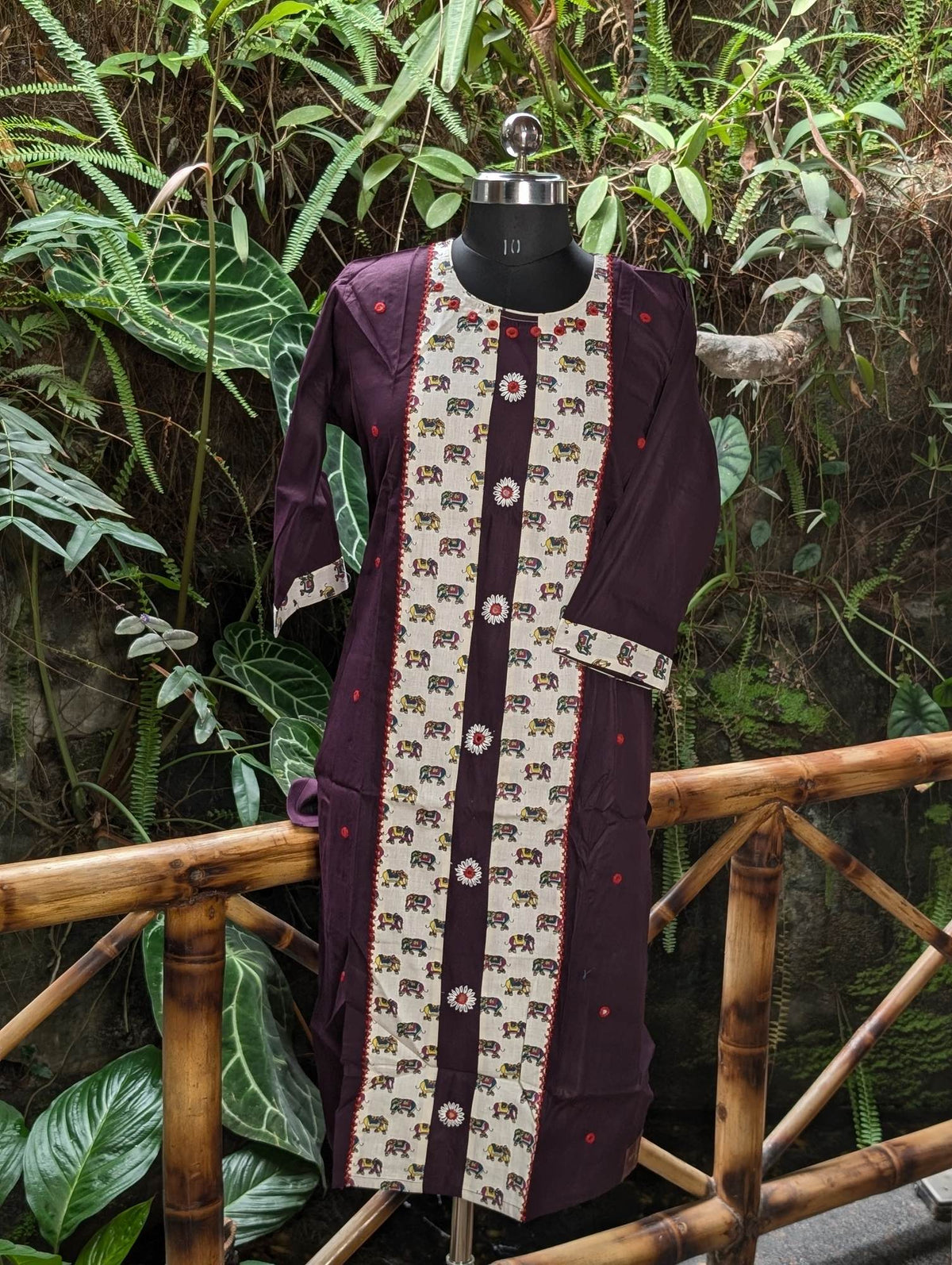 Cotton Wine Kurti