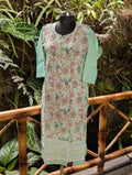 Cotton Pista Green Kurti