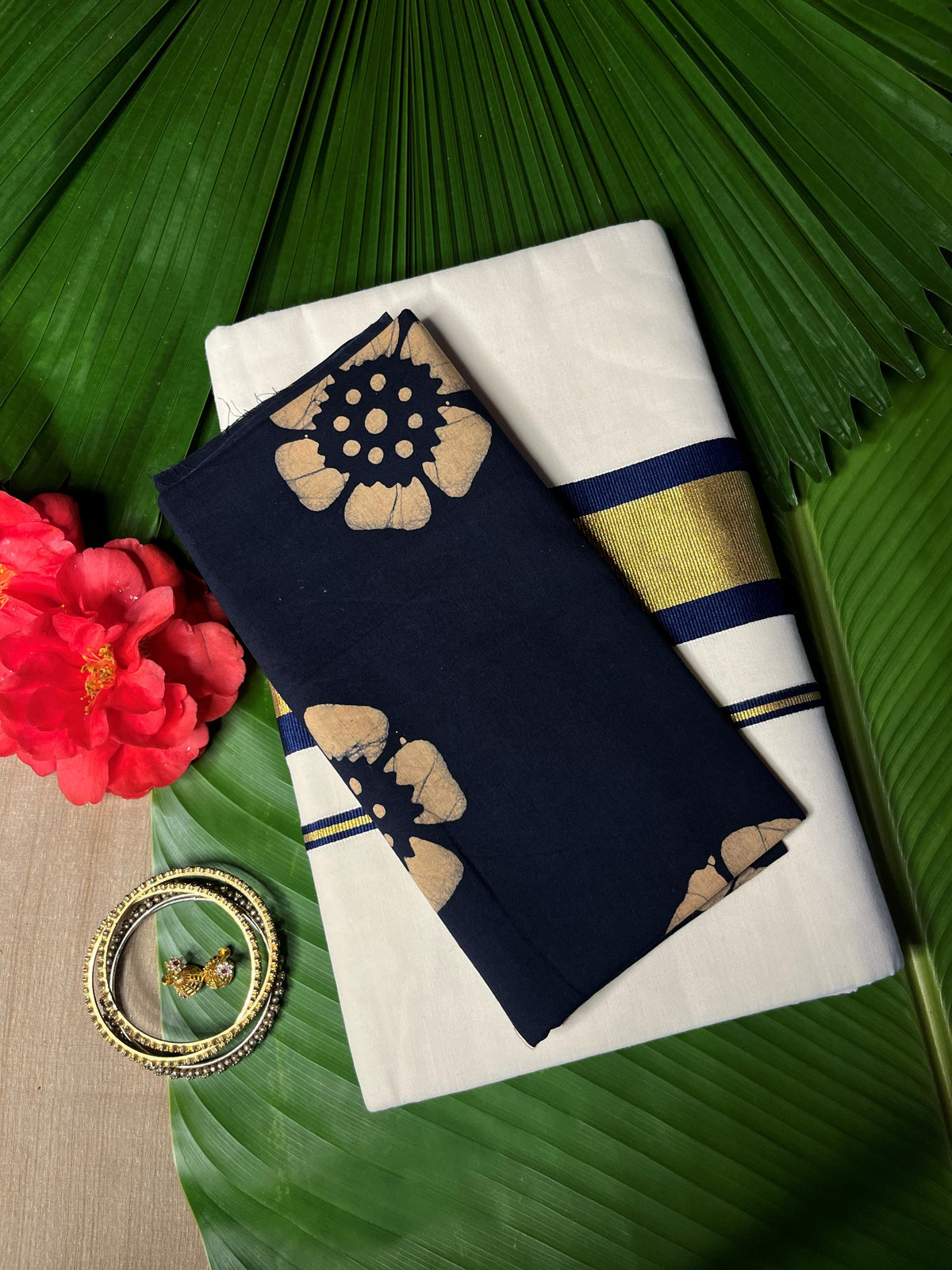 DEEP BLUE SETSAREE