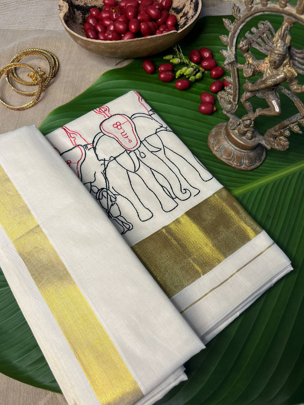 ELEPHANT THREADWORK SETSAREE