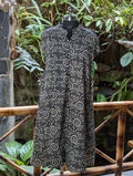 Cotton  Black And White Frock Kurta