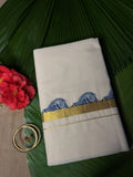 BLUE MOTIF SETSAREE