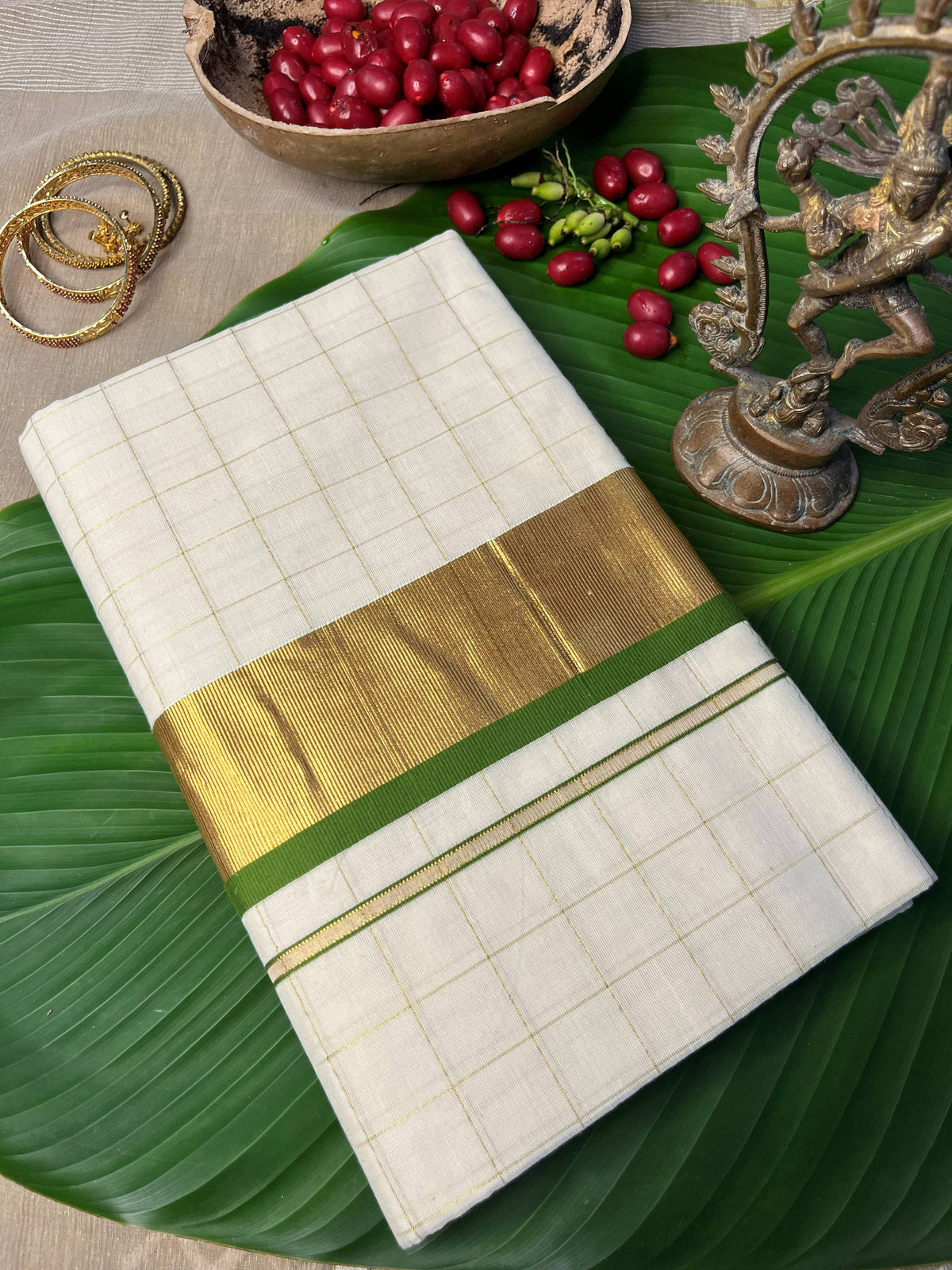 GREEN CHECK SETSAREE