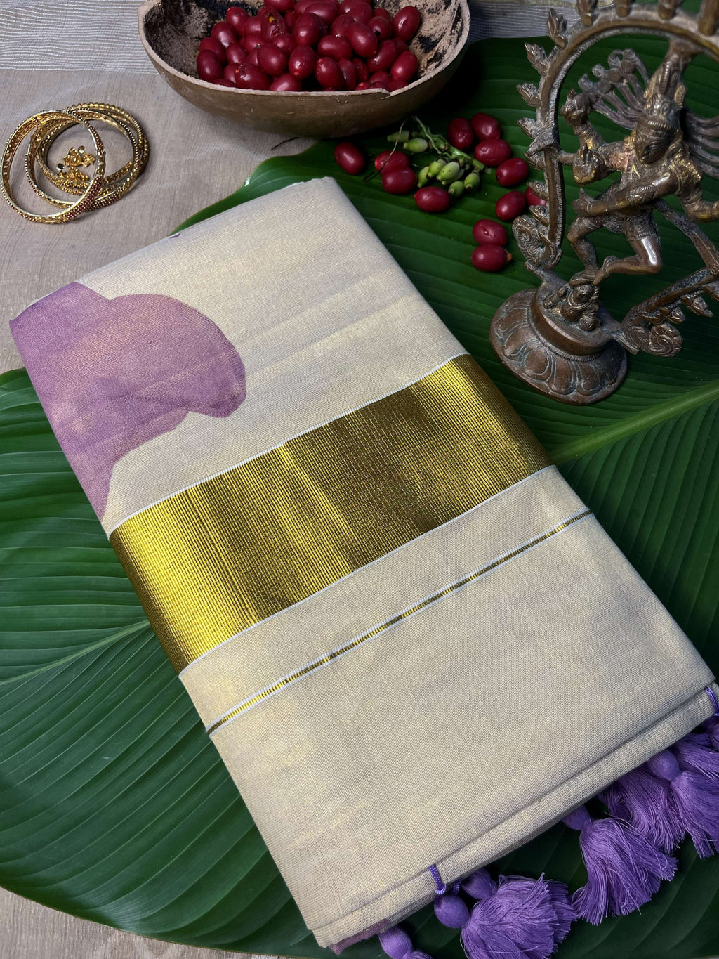 LILAC TISSUE SETSAREE