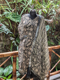 Black Kalamkari Kurtha With Shawl