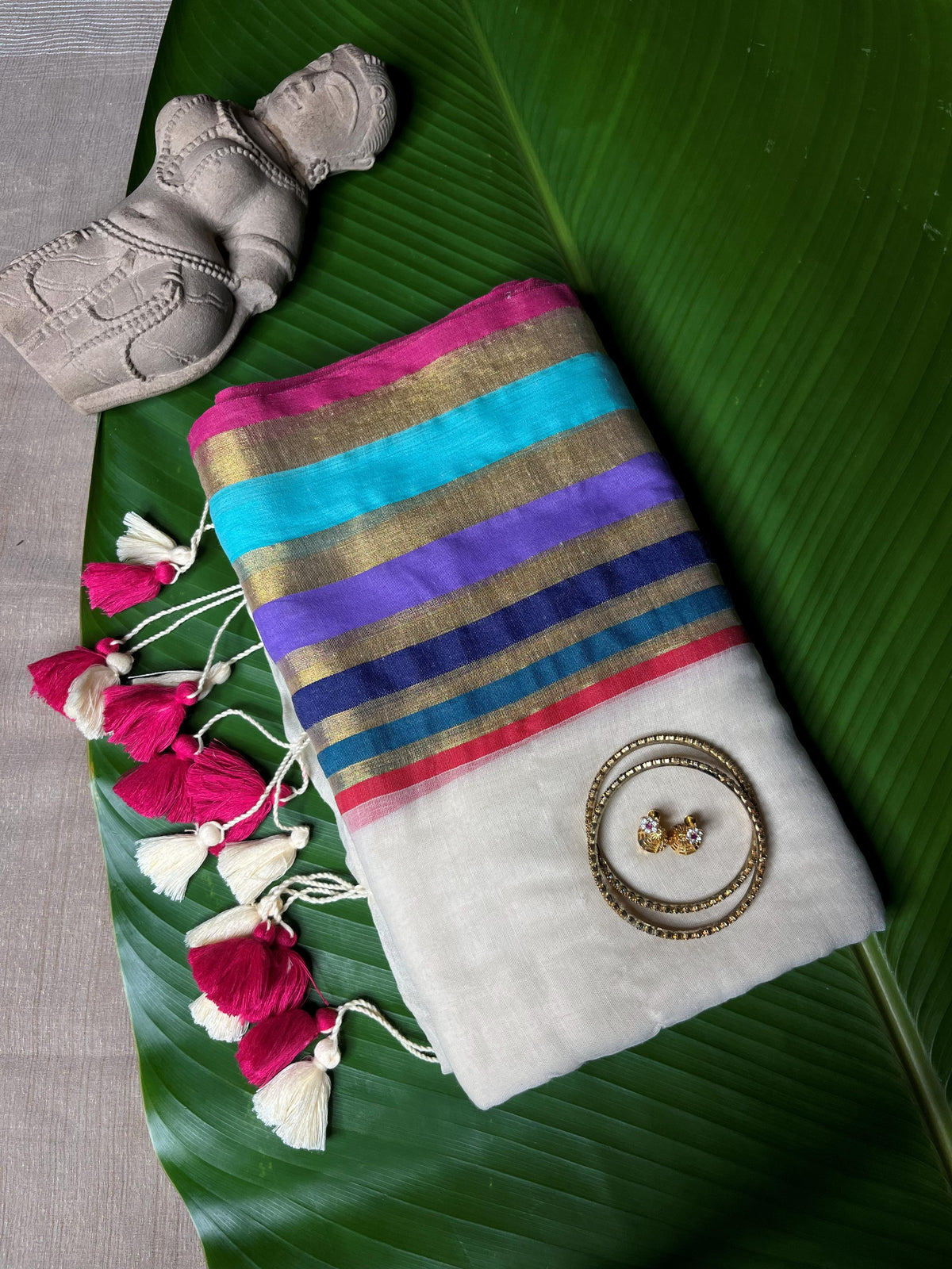 COLOURED ZARI WEAVE