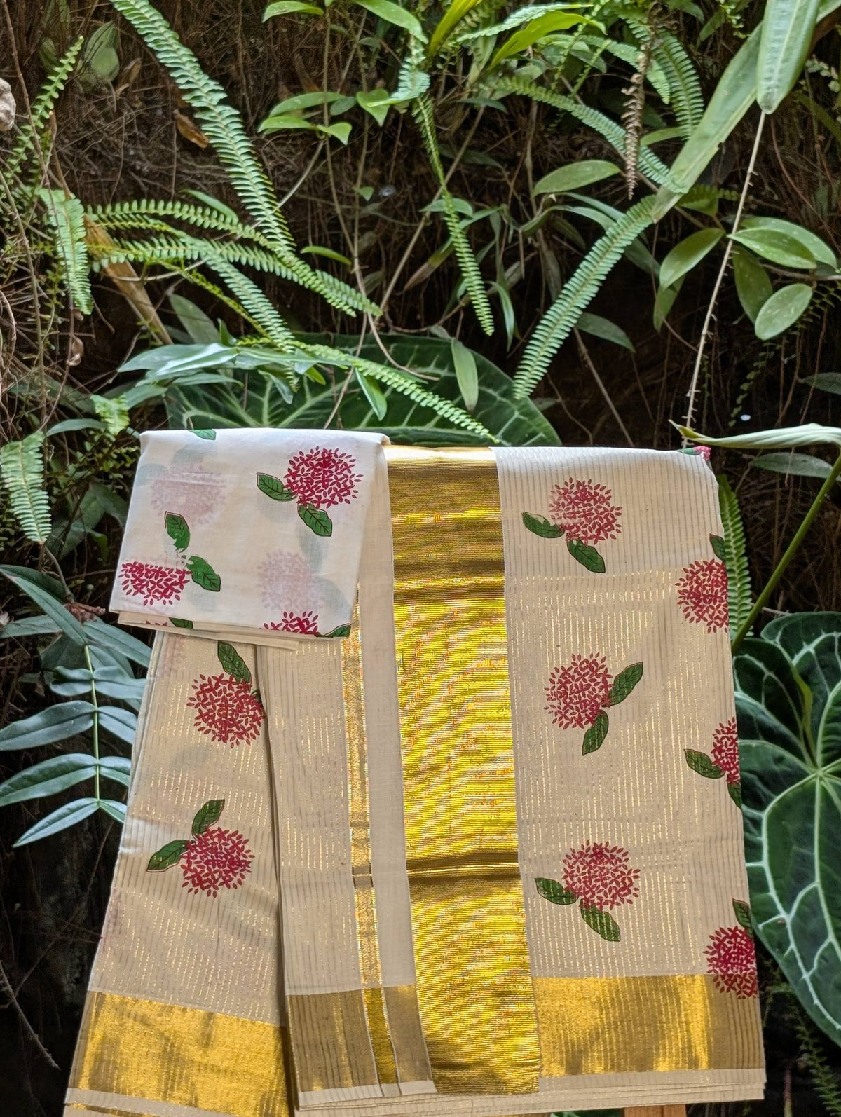 Tissue Striped Saree