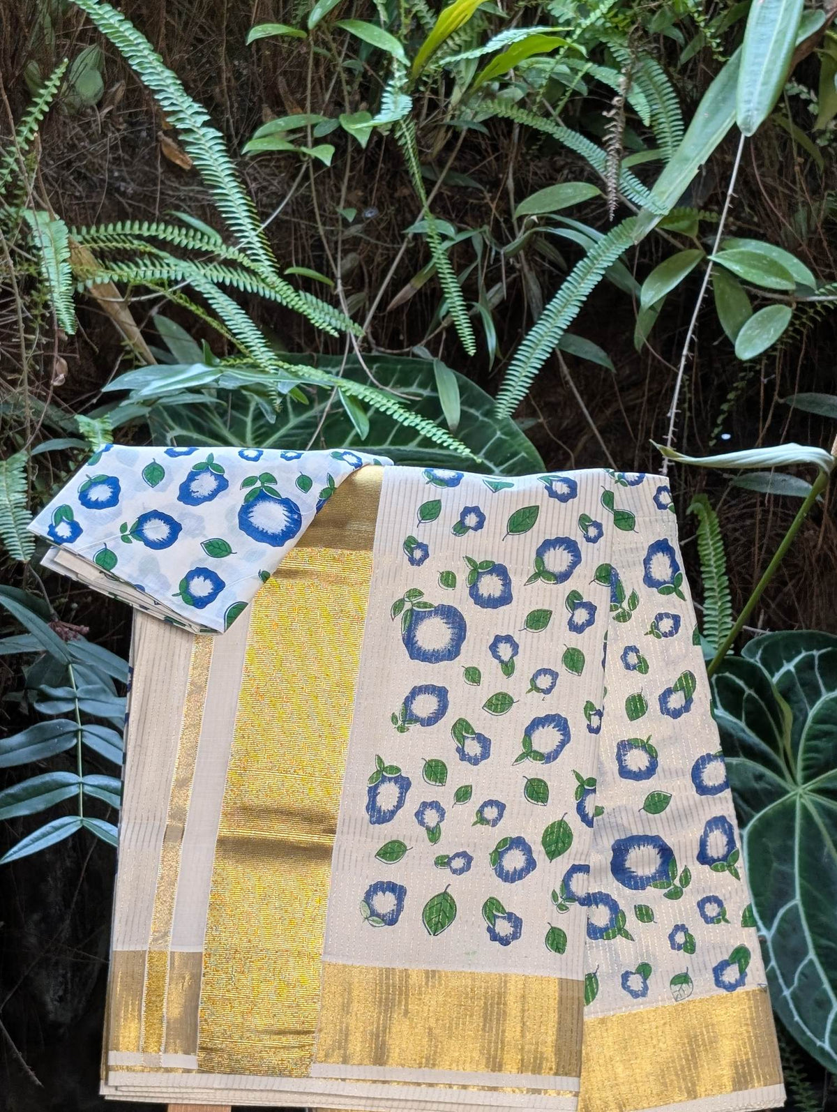 Tissue Striped Saree
