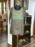 Cotton Grey Short  Kurti