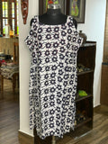 Cotton  Navyblue Kantha Work Sleeveless Kurthi