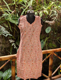 Cotton Sleeveless Peach Kurta