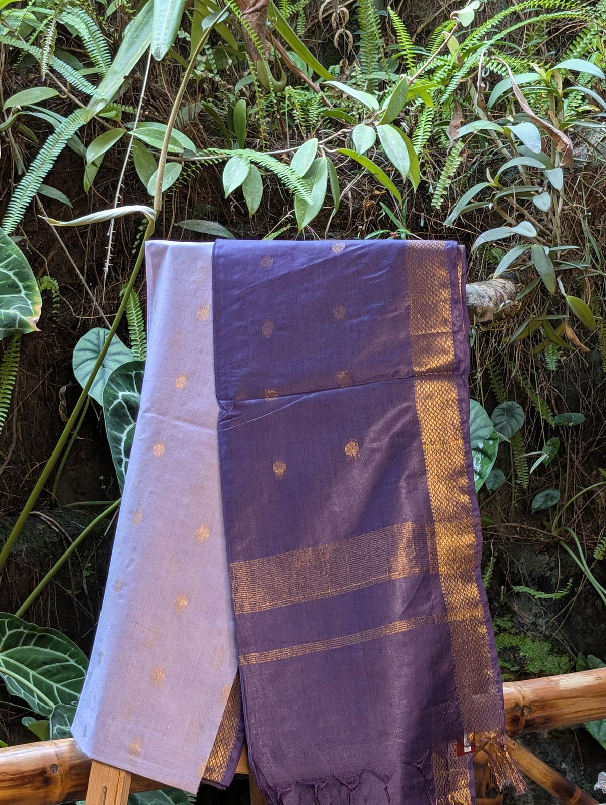 Soft Tussar Dobby Two Dye