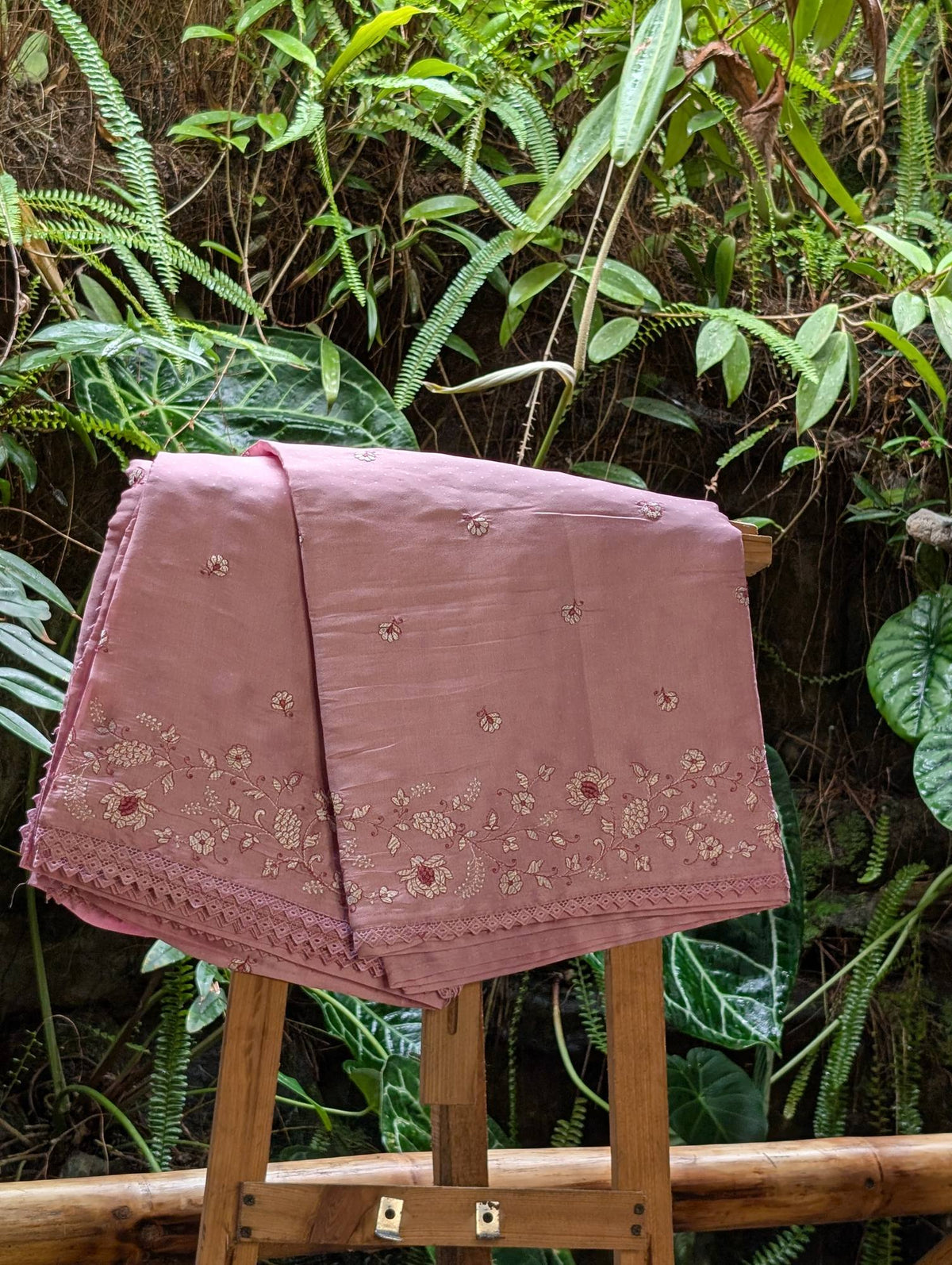 Soft Tussar Embroidery
