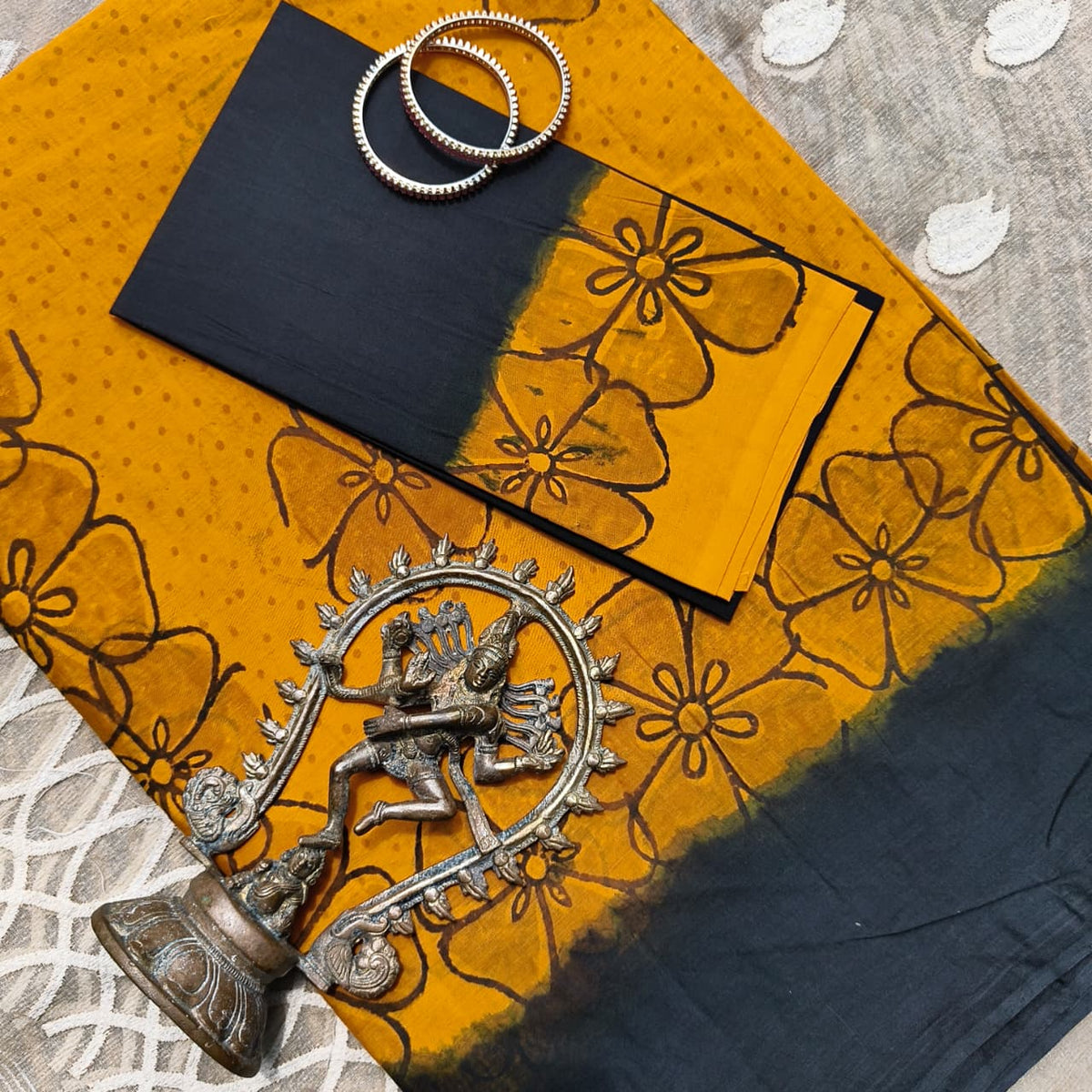 HANDBLOCK COTTON SAREE
